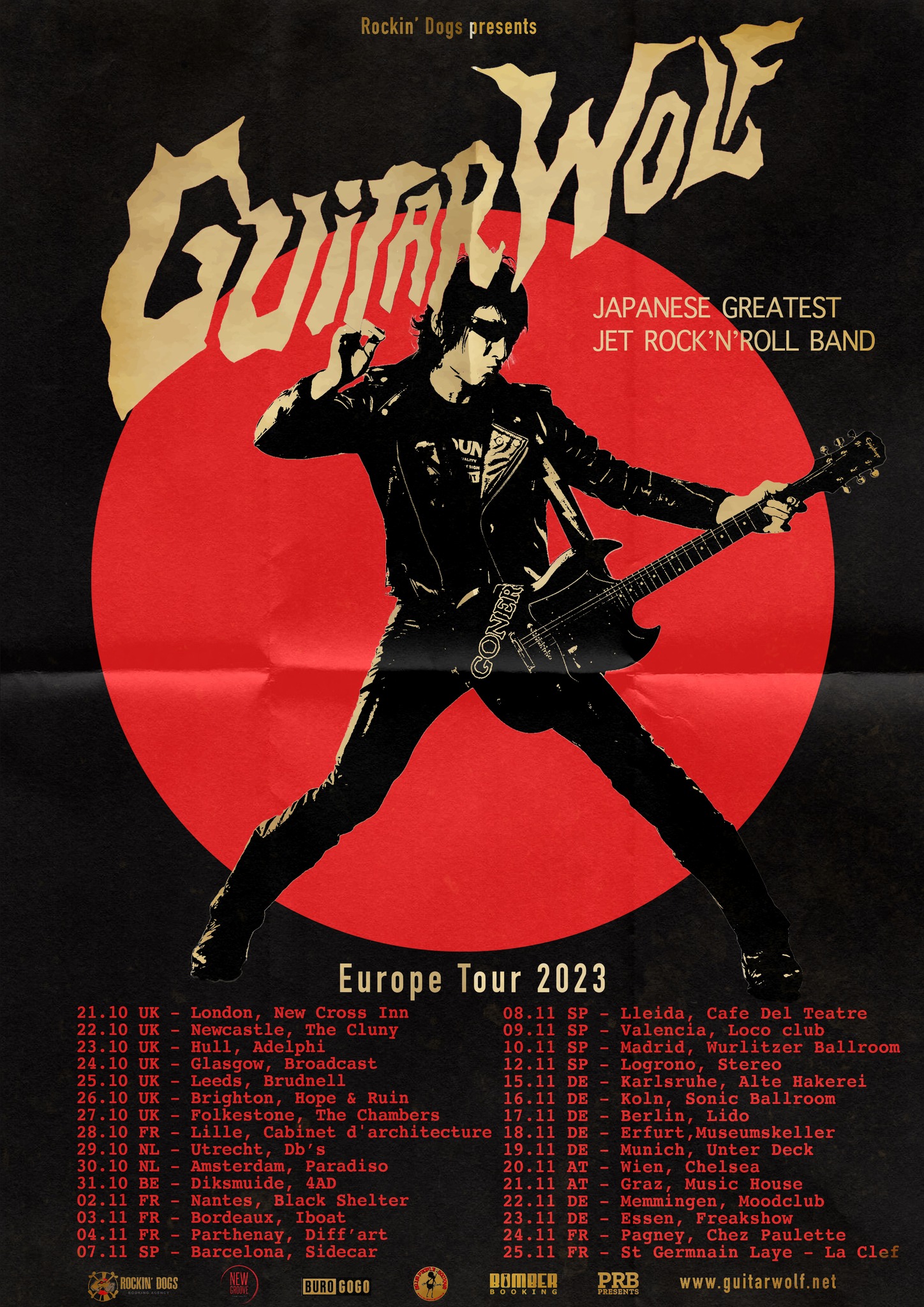 Guitar Wolf (Japanese Cult Garage Punk Power) + No Nothings The